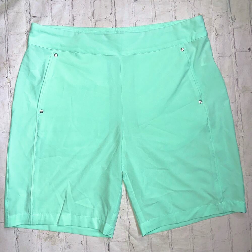 NWOT Women’s Size Medium Coral Bay Golf Mint Green Lightweight Athletic Shorts